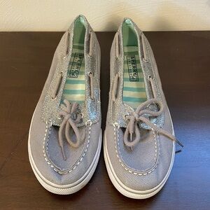 Grey and Silver Sparkly Sperrys